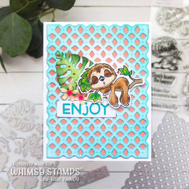 **NEW Sloth Moments Clear Stamps - Whimsy Stamps