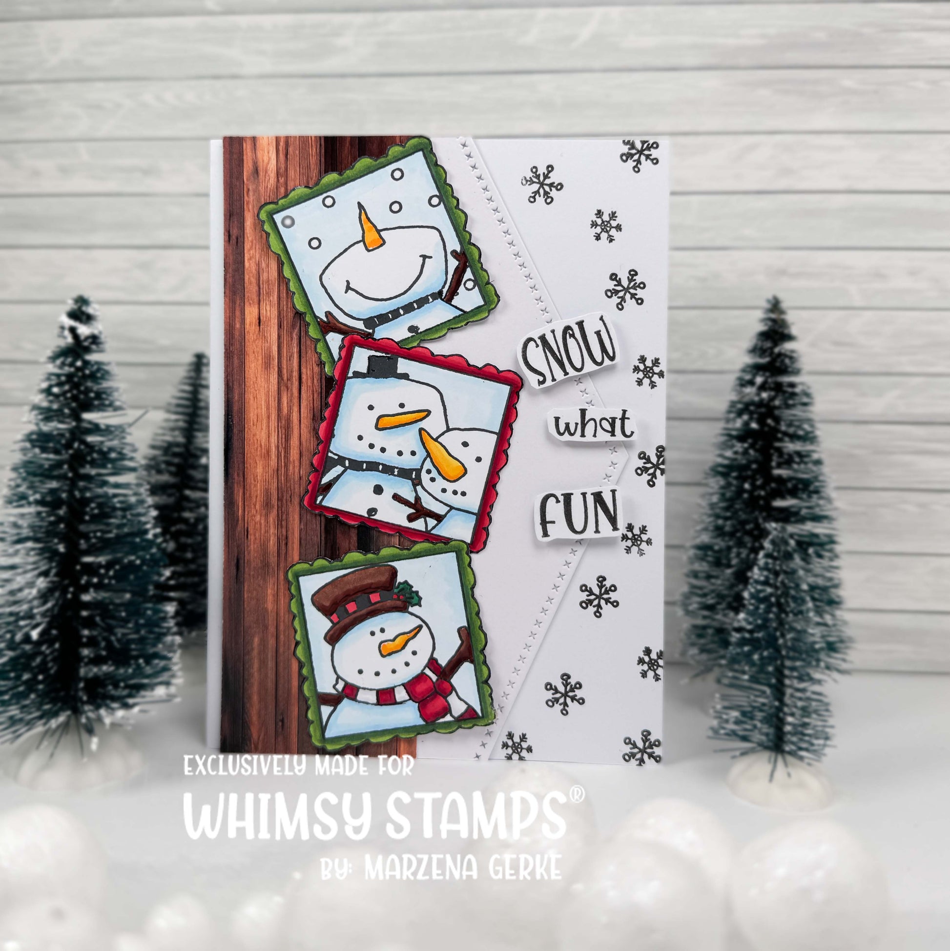 **NEW Snowman Smiles Clear Stamps - Whimsy Stamps