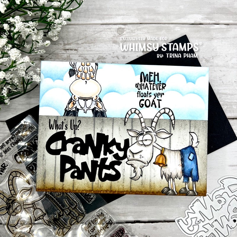 **NEW Cranky Pants Clear Stamps - Whimsy Stamps