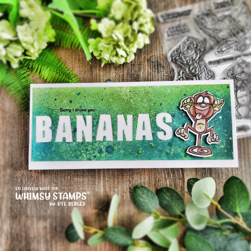 **NEW Banana Bunch Clear Stamps - Whimsy Stamps