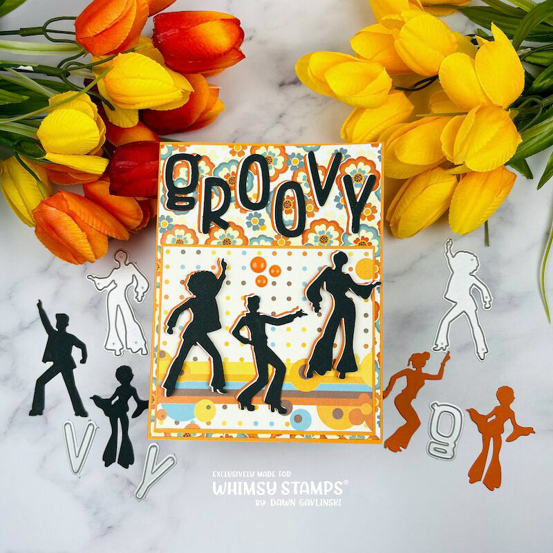 **NEW Retro Dancers Die Set - Whimsy Stamps