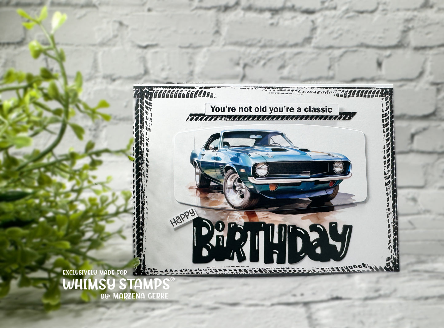 **NEW Quick Card Fronts - Classic Cars - Whimsy Stamps