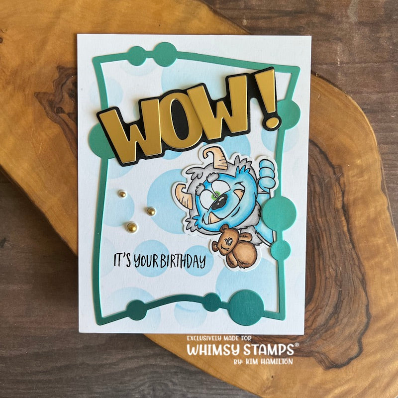 **NEW Wowzers Word and Shadow Die Set - Whimsy Stamps