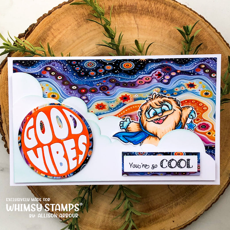 **NEW Slimline Paper Pack - Retro Vibes - Whimsy Stamps