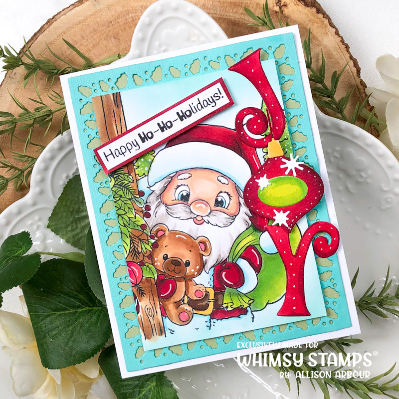 Santa at the Door Clear Stamps