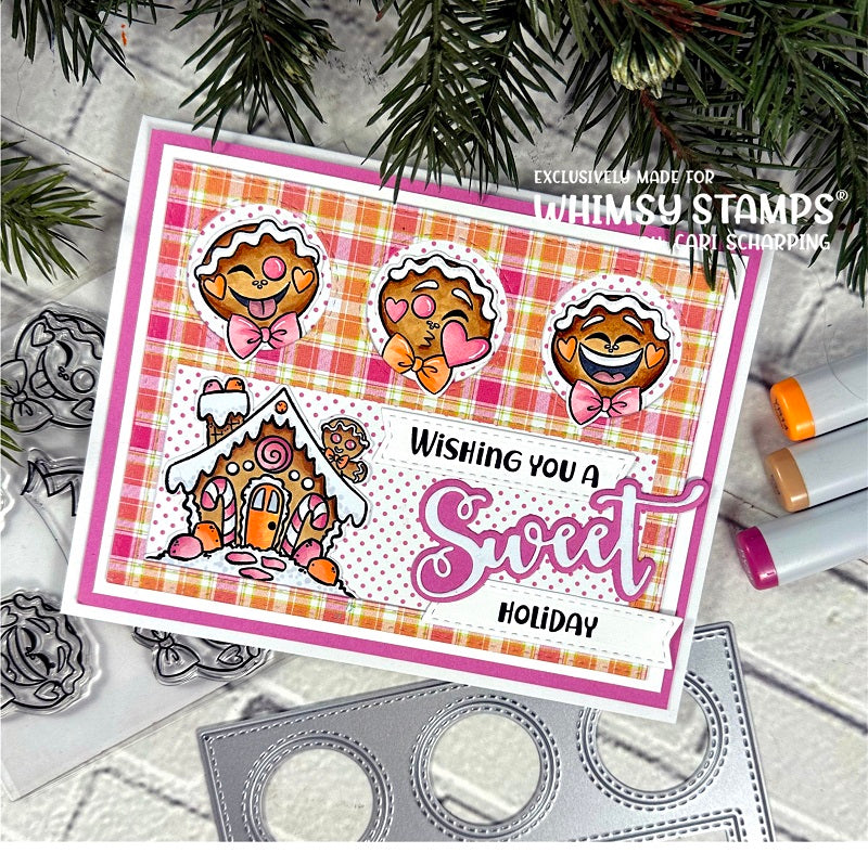 **NEW Ho Ho Ho GIngerbread Emojis Clear Stamps - Whimsy Stamps