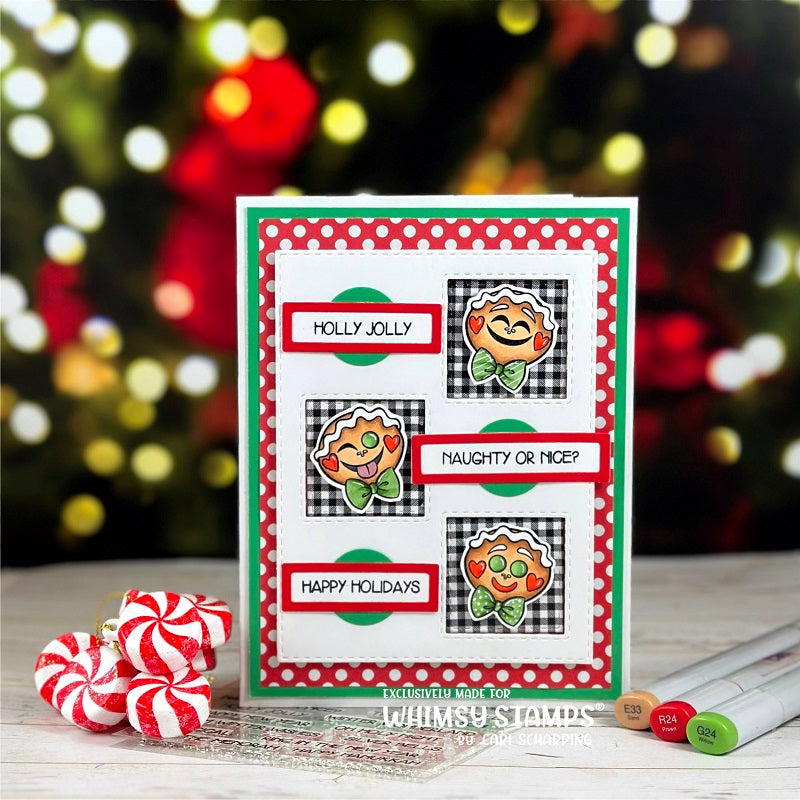 **NEW Simple Sentiment Strips Holidays Clear Stamps - Whimsy Stamps