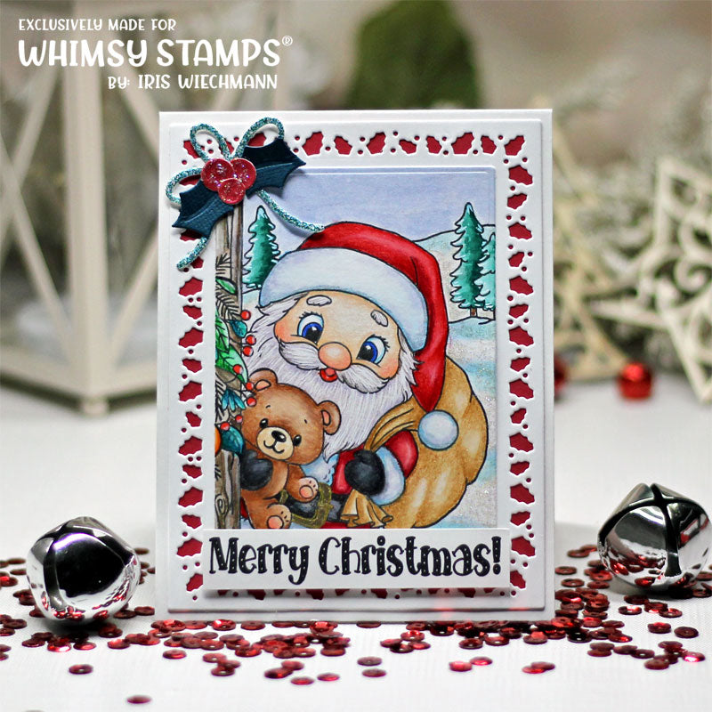 Santa at the Door Clear Stamps