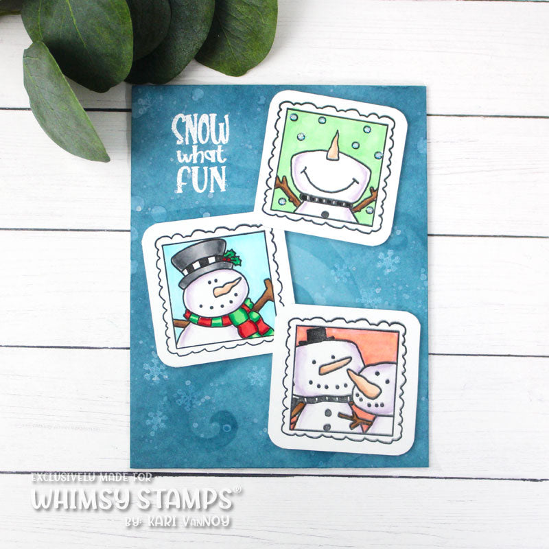 **NEW Snowman Smiles Clear Stamps - Whimsy Stamps