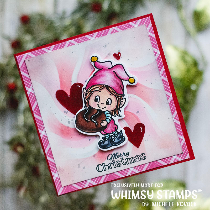 **NEW Elves on Christmas Clear Stamps - Whimsy Stamps