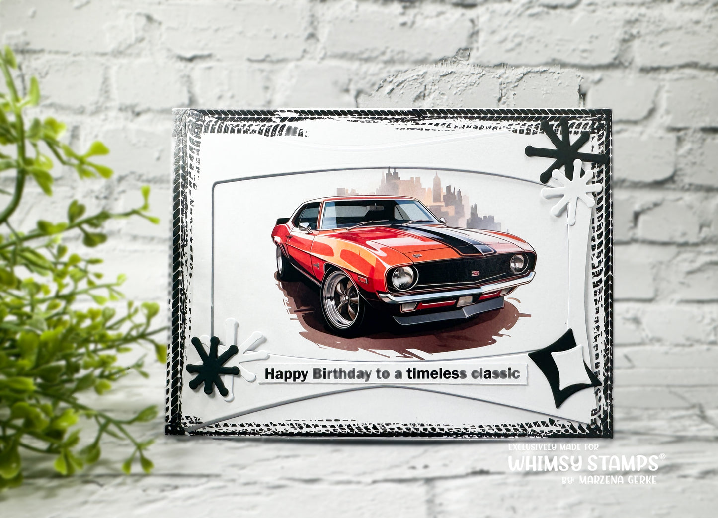 **NEW Quick Card Fronts - Classic Cars - Whimsy Stamps