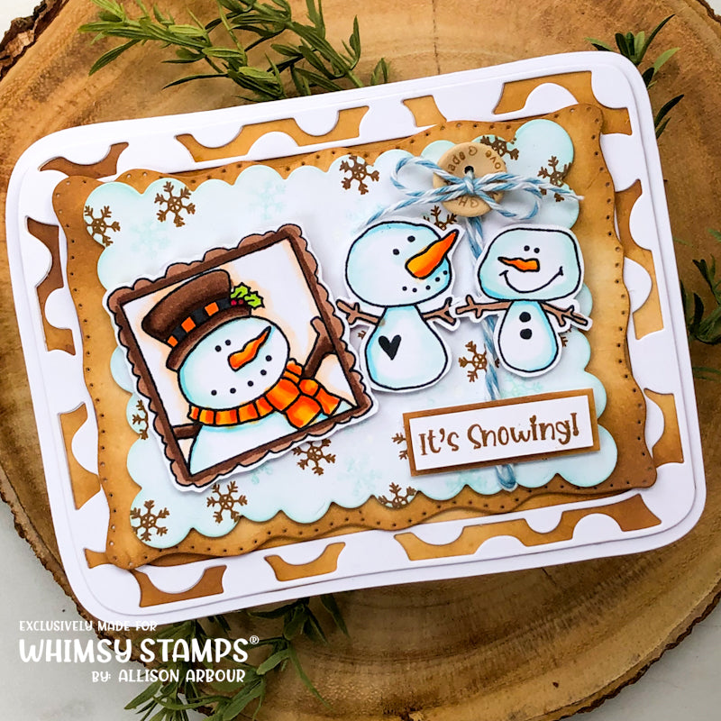 **NEW Snowman Smiles Clear Stamps - Whimsy Stamps