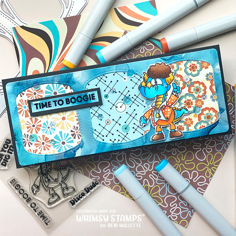 **NEW 6x6 Paper Pack - Retro Vibes - Whimsy Stamps