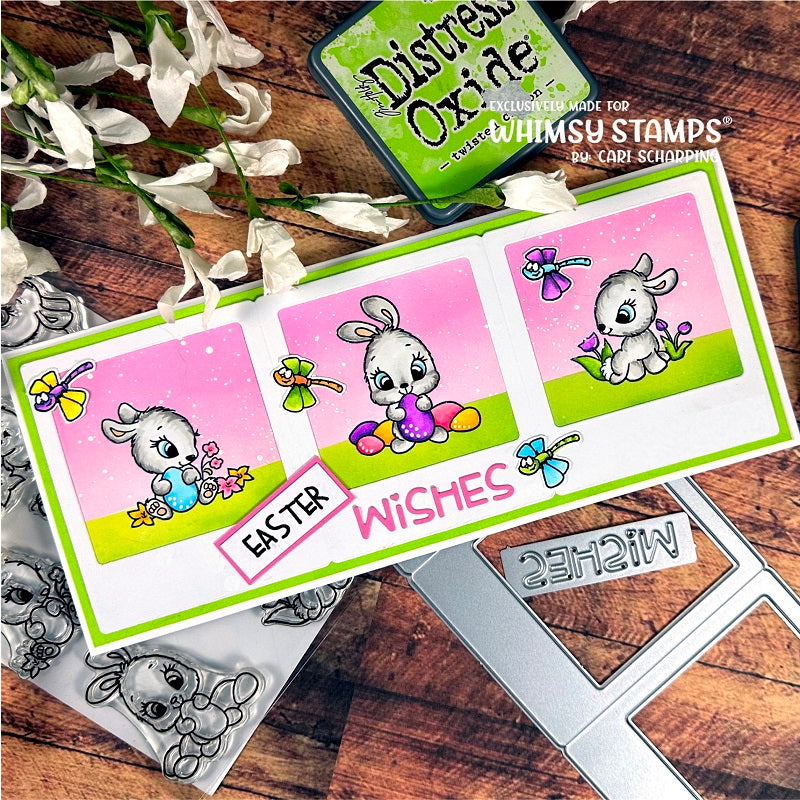 **NEW Easter Bunnies Clear Stamps - Whimsy Stamps