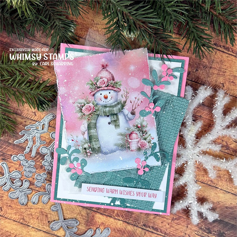 **NEW Quick Card Fronts - A2 Snowball Friends - Whimsy Stamps