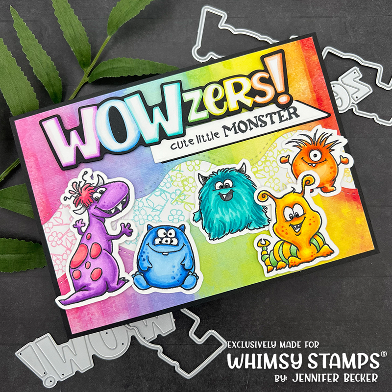 **NEW Wowzers Word and Shadow Die Set - Whimsy Stamps