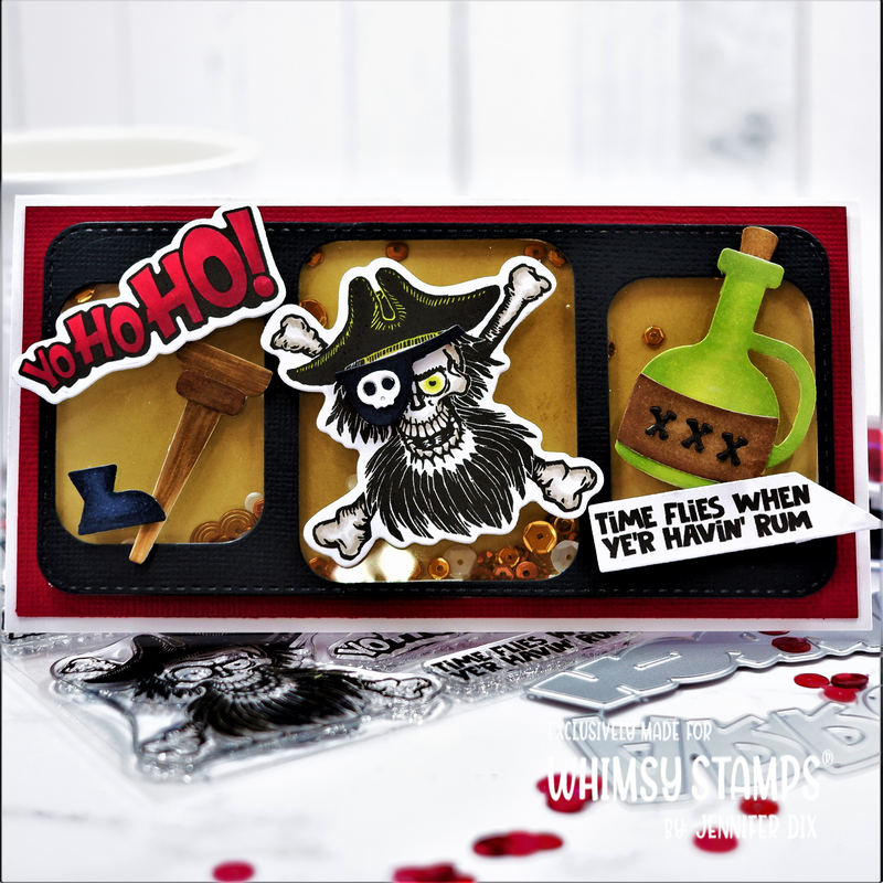 **NEW Blimey Pirates Outline Die Set - Whimsy Stamps