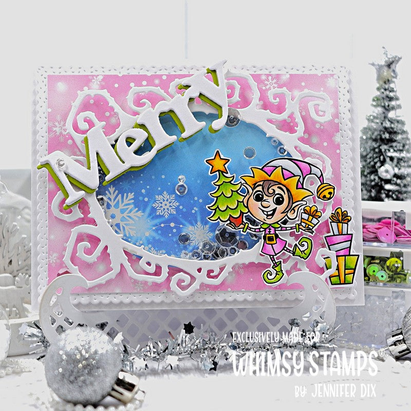 **NEW Holly Jolly Elves Clear Stamps - Whimsy Stamps