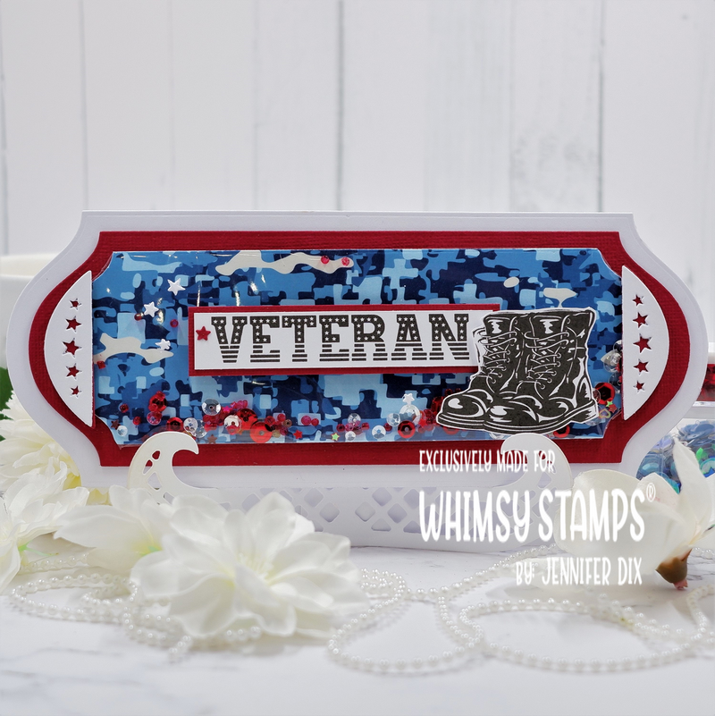 **NEW Military Bunting Die Set - Whimsy Stamps