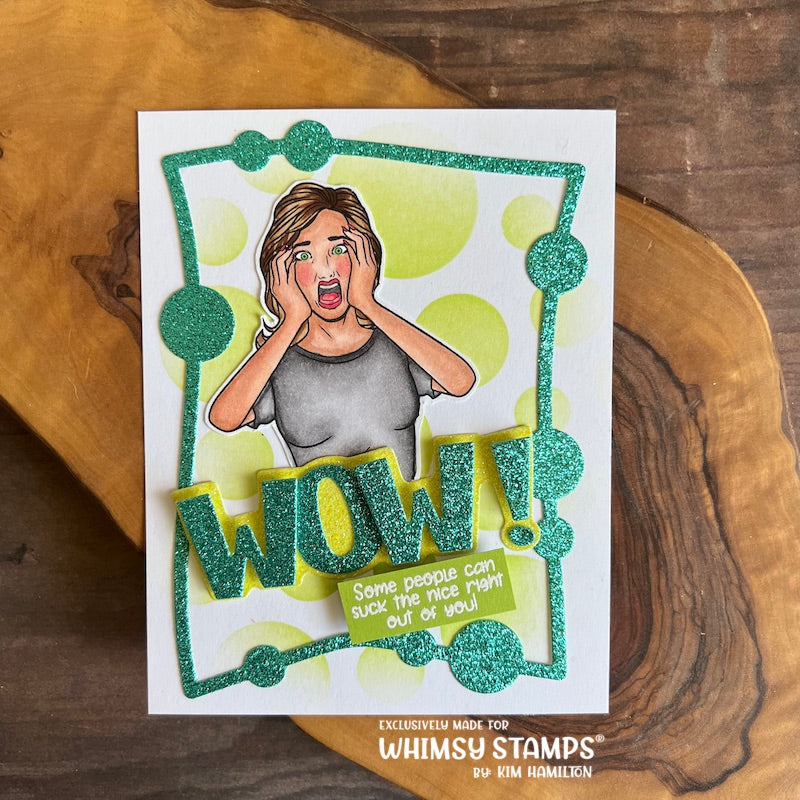 **NEW Meme Make It Stop! Clear Stamps - Whimsy Stamps