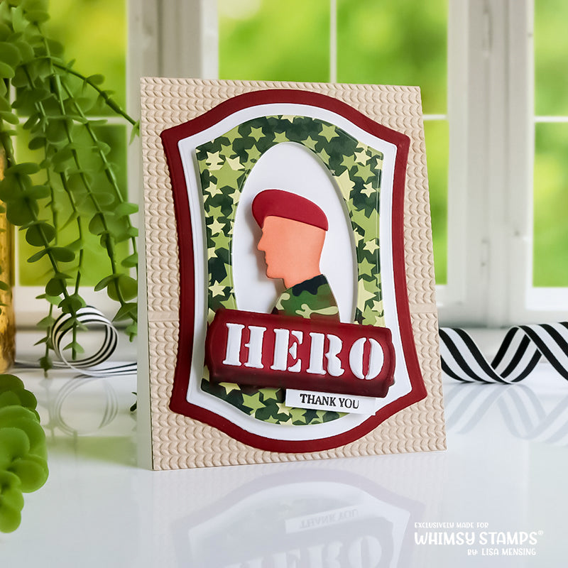 Slimline Paper Pack - Military - Whimsy Stamps