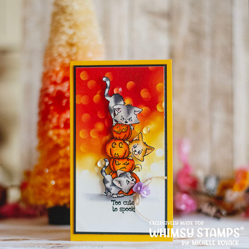 **NEW Cat-O-Lanterns Clear Stamps - Whimsy Stamps