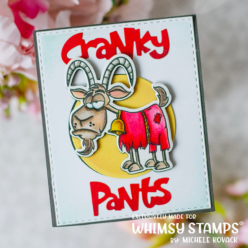 **NEW Cranky Pants Word Die - Whimsy Stamps