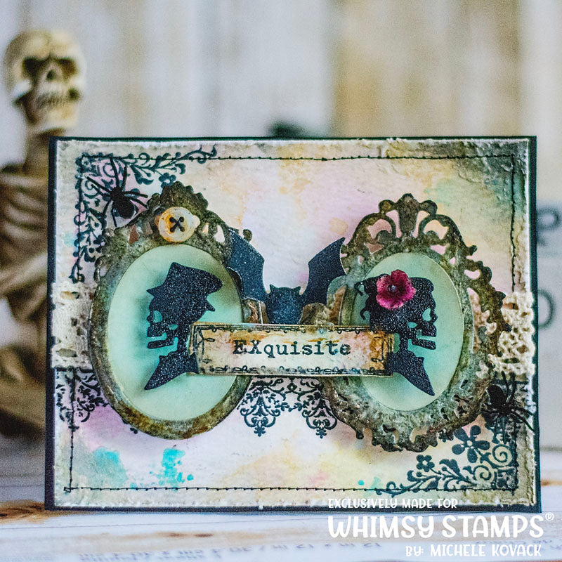 **NEW Exquisite Beauty Rubber Cling Stamp - Whimsy Stamps