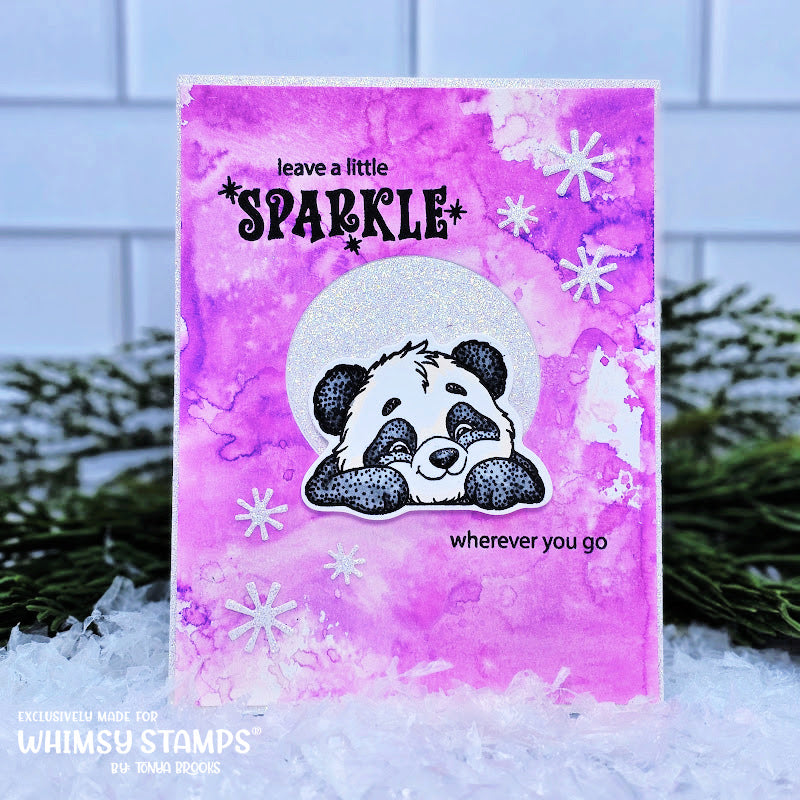 **NEW Panda Christmas Clear Stamps - Whimsy Stamps