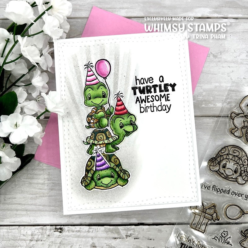 **NEW Turtle Tales Clear Stamps - Whimsy Stamps