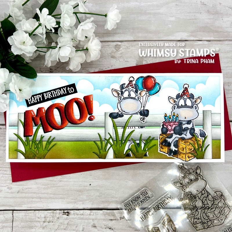 *NEW Wowzers Word and Shadow Die Set - Whimsy Stamps