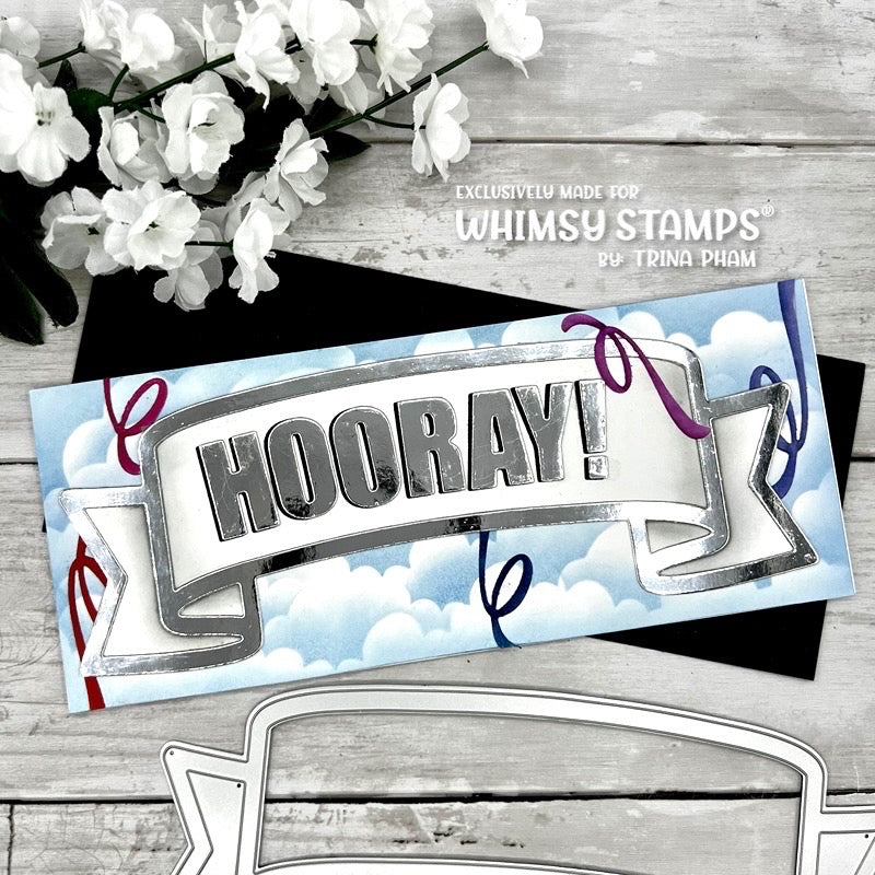 **NEW Slimline Banner Die - Whimsy Stamps