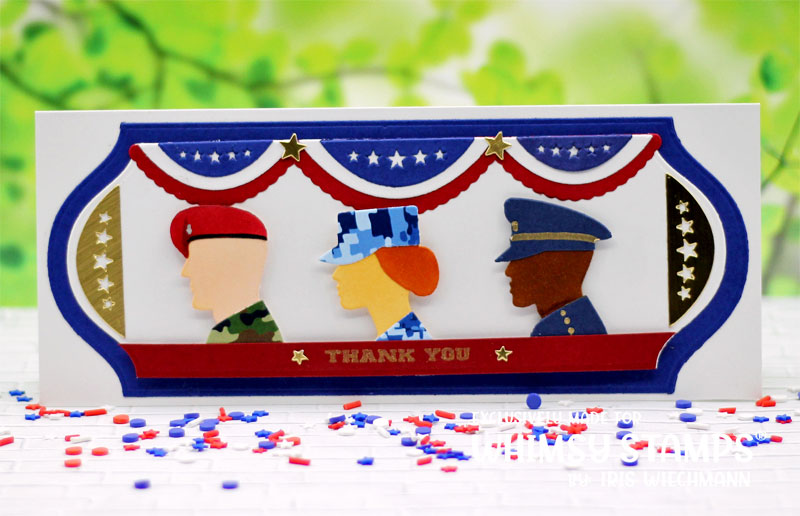 **NEW Military Bunting Die Set - Whimsy Stamps