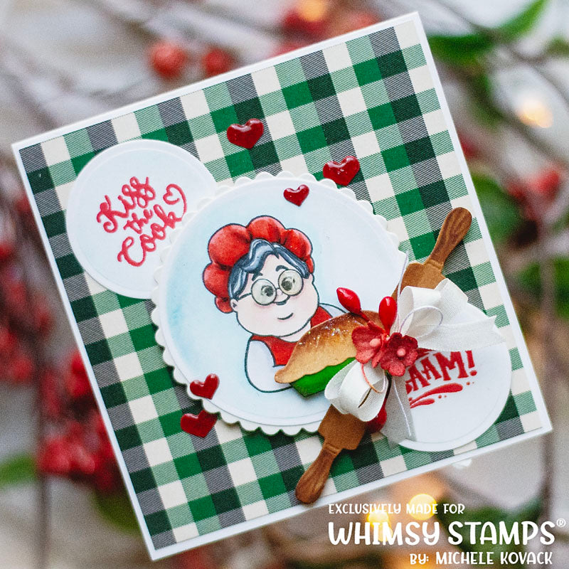 **NEW What's For Dinner Clear Stamps - Whimsy Stamps