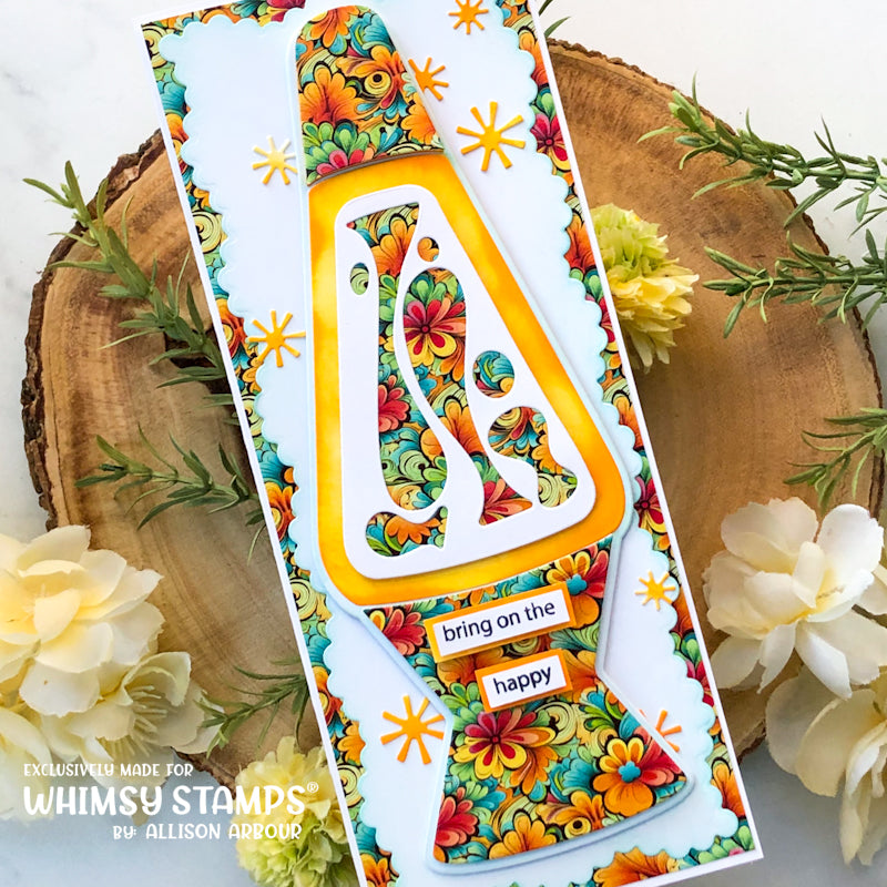 **NEW Slimline Paper Pack - Retro Vibes - Whimsy Stamps