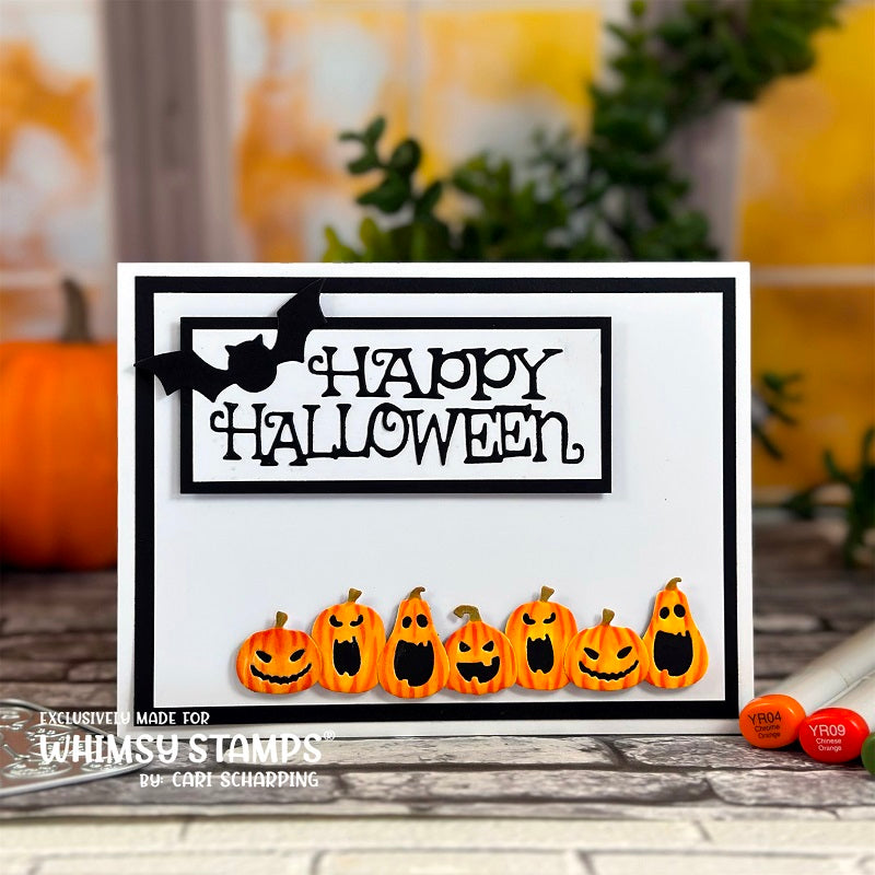 **NEW Pumpkin and Mini Jacks Die Set - Whimsy Stamps