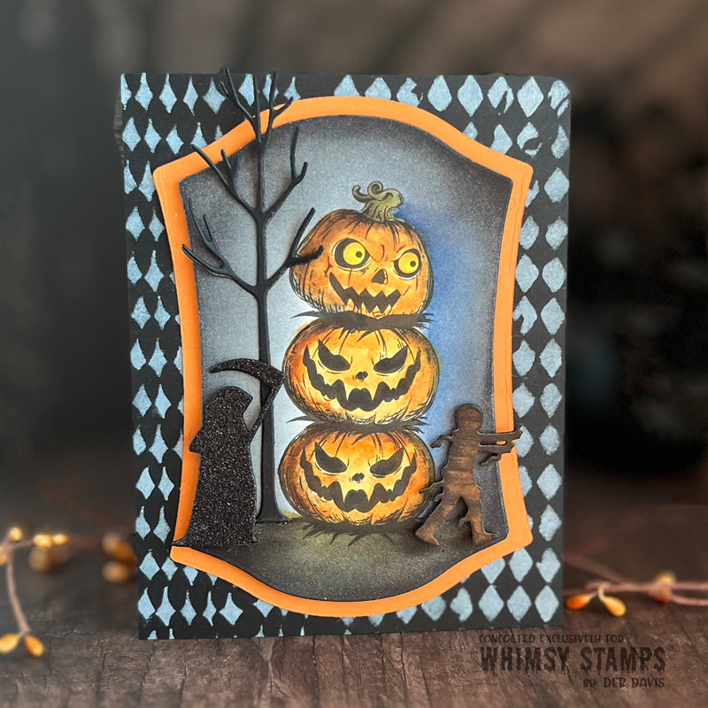 **NEW Grumpin Punkins Clear Stamps - Whimsy Stamps