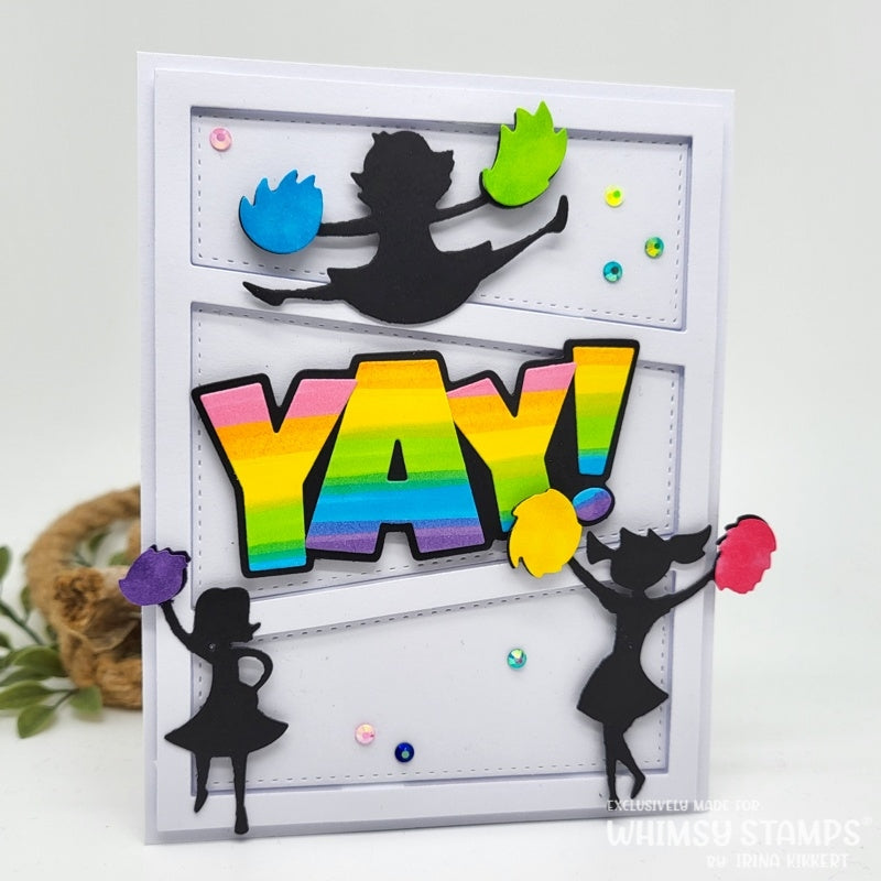 **NEW Yay Word and Shadow Die Set - Whimsy Stamps