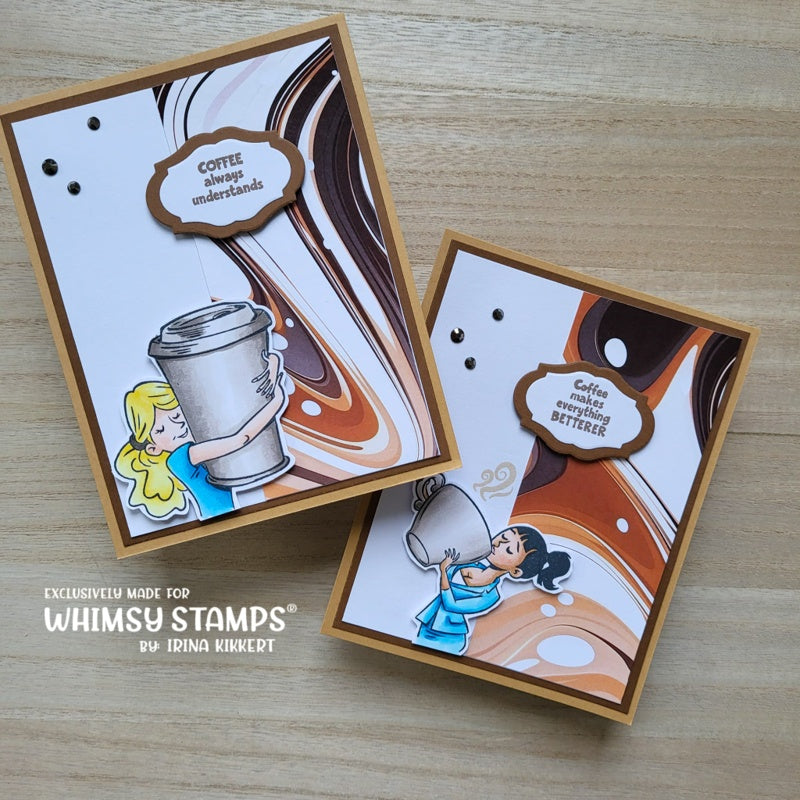 **NEW 6x6 Paper Pack - Chocolate, Caramel, Coffee - Whimsy Stamps