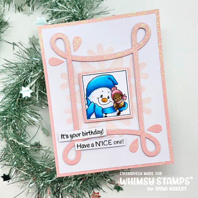 **NEW Birthday Cool Clear Stamps - Whimsy Stamps