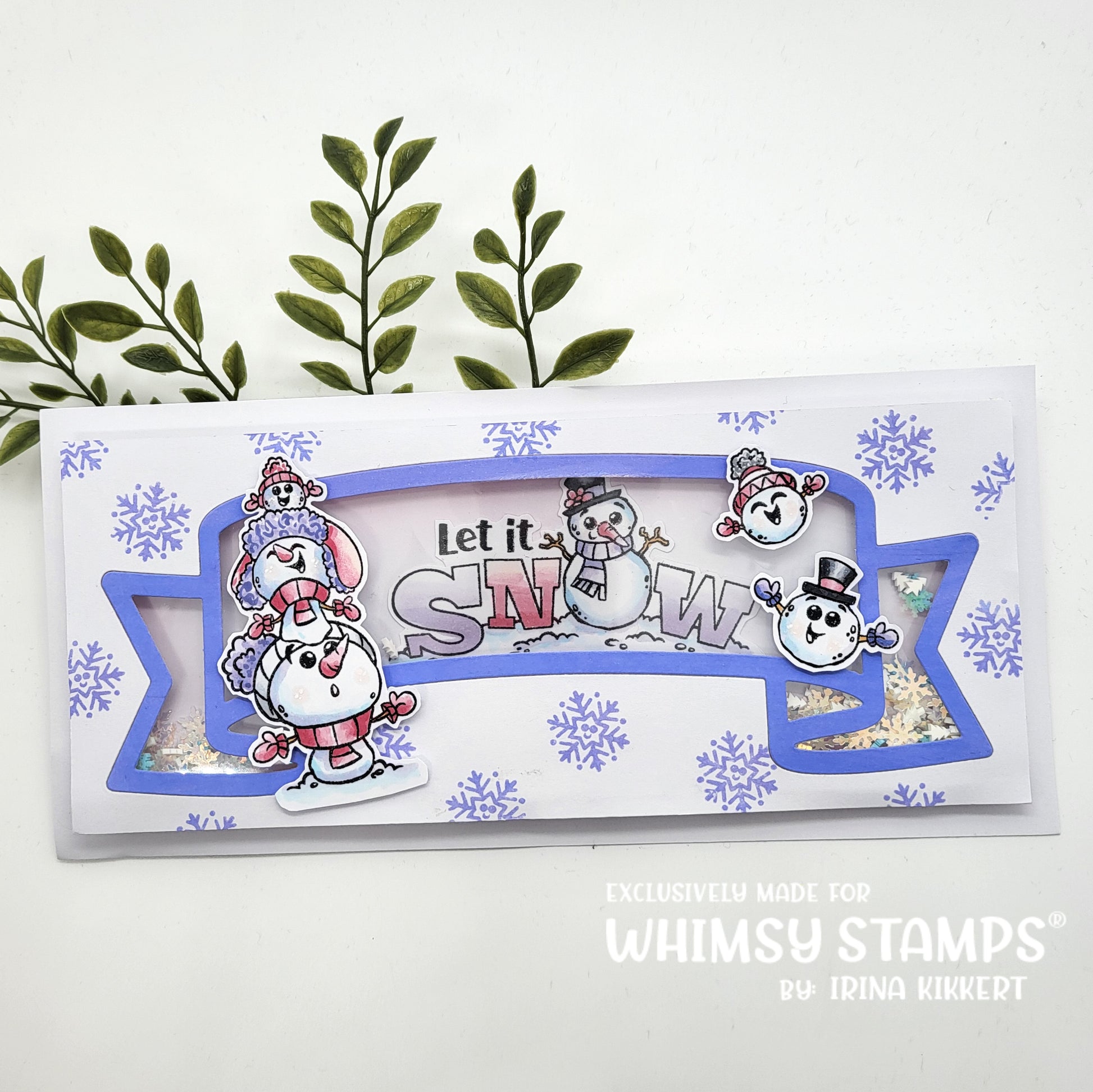 **NEW Let it Snow Snowmen Clear Stamps - Whimsy Stamps