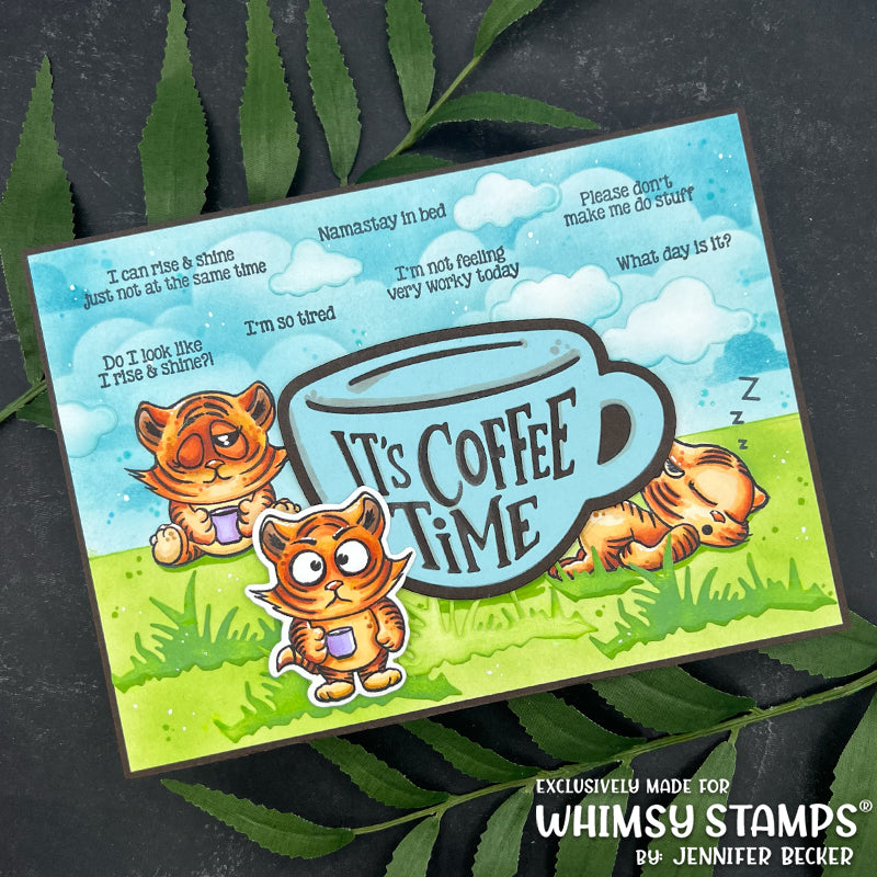 **NEW Tabby Tigers Too Clear Stamps - Whimsy Stamps