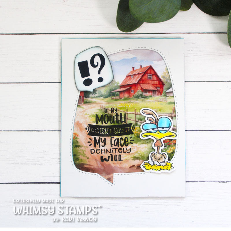 **NEW Random Funny Swear Words Clear Stamps - Whimsy Stamps