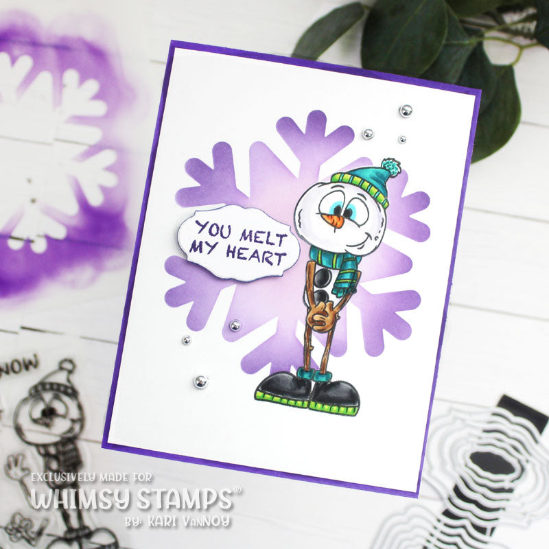 **NEW Snowman Clear Stamps - Whimsy Stamps