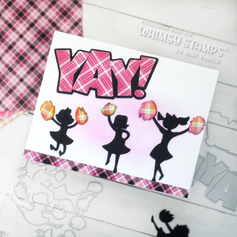 **NEW 6x6 Paper Pack - Pink Plaids - Whimsy Stamps