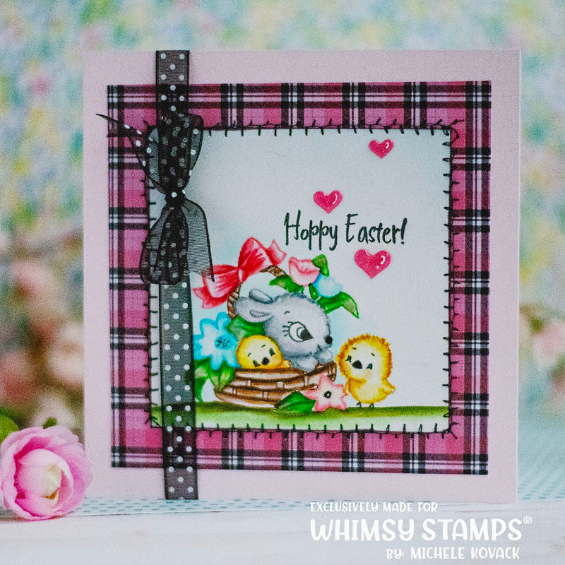 **NEW Easter Bunnies Clear Stamps - Whimsy Stamps