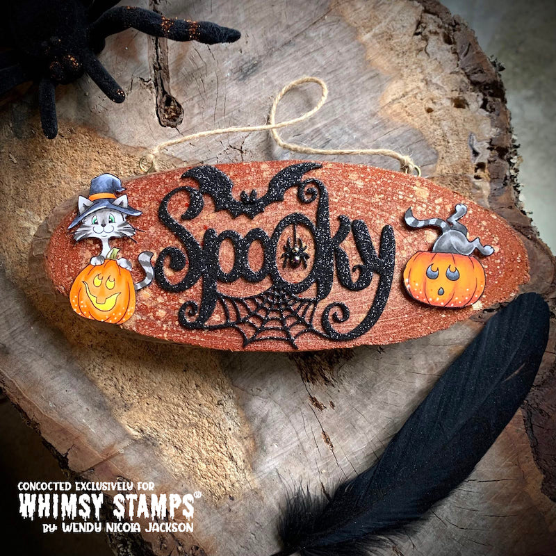 **NEW Cat-O-Lanterns Clear Stamps - Whimsy Stamps