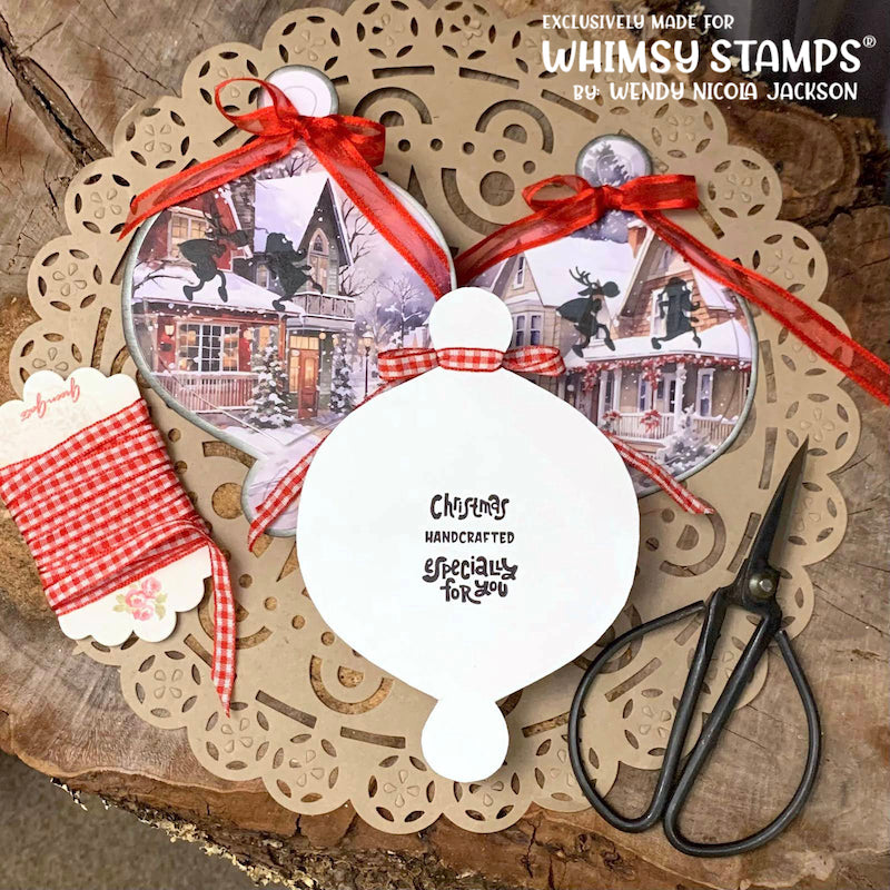 **NEW Handmade Christmas Clear Stamps - Whimsy Stamps