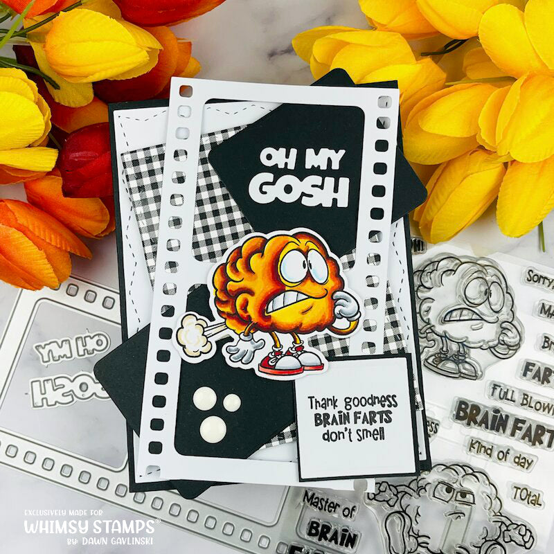 **NEW Brain Fart Outline Die Set - Whimsy Stamps