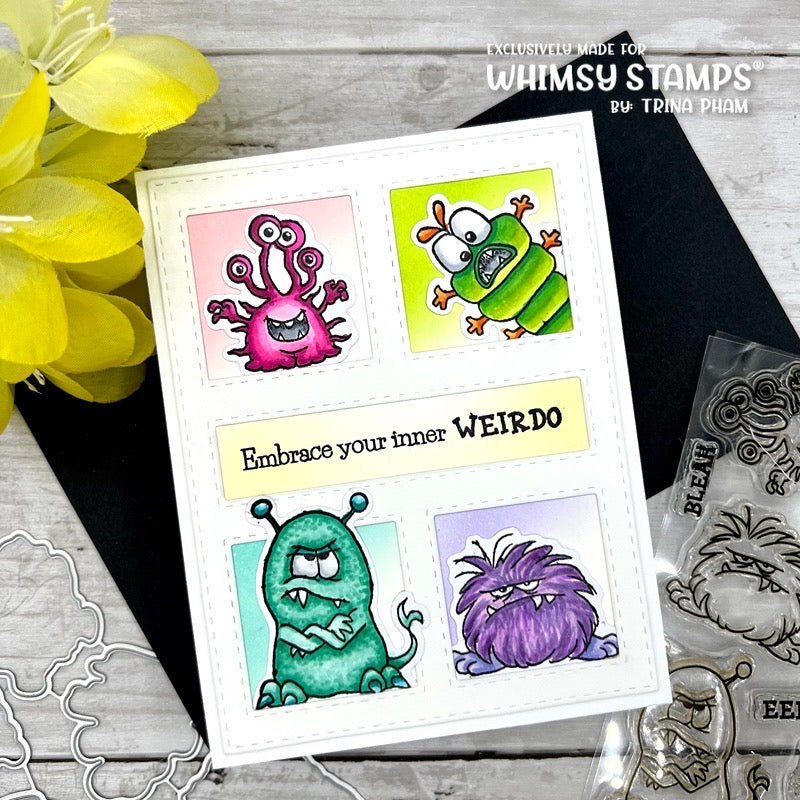 **NEW Monster Daze Clear Stamps - Whimsy Stamps